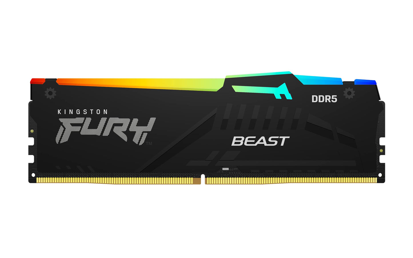 Kingston Fury Beast 64Gb (2X32Gb) 6000Mt/S Ddr5 Cl36 Rgb Desktop Memory Kit Of 2 | Infrared Syncing | Amd Expo | Plug N Play | K