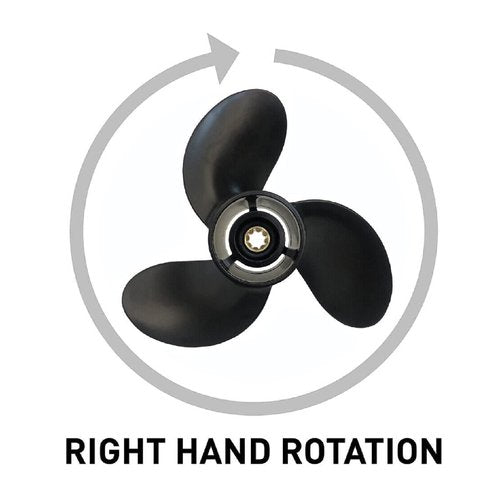 MARKGOO Propeller 9X9 RH 8 Spline Tooth for Mercury Black Max Outboard 6 8 9.9 10 15 HP Boat Motor Engine Parts 3 Blade Aluminum Prop 48-828156A12
