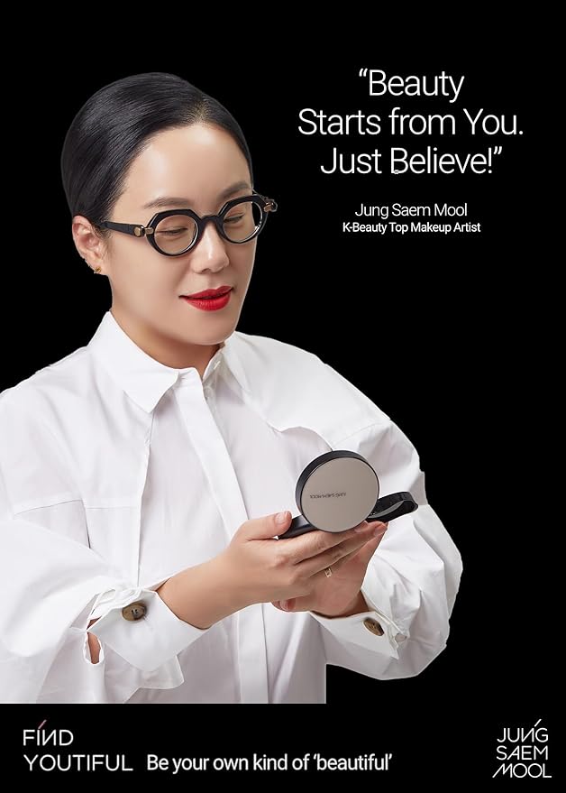 JUNG SAEM MOOL [ SPF ] Essential Skin Nuder Cushion (13 Fair) | Refill Included (0.98 Fl Oz) | SPF50 Broad Spectrum | Natural Finish | Makeup Artist Brand