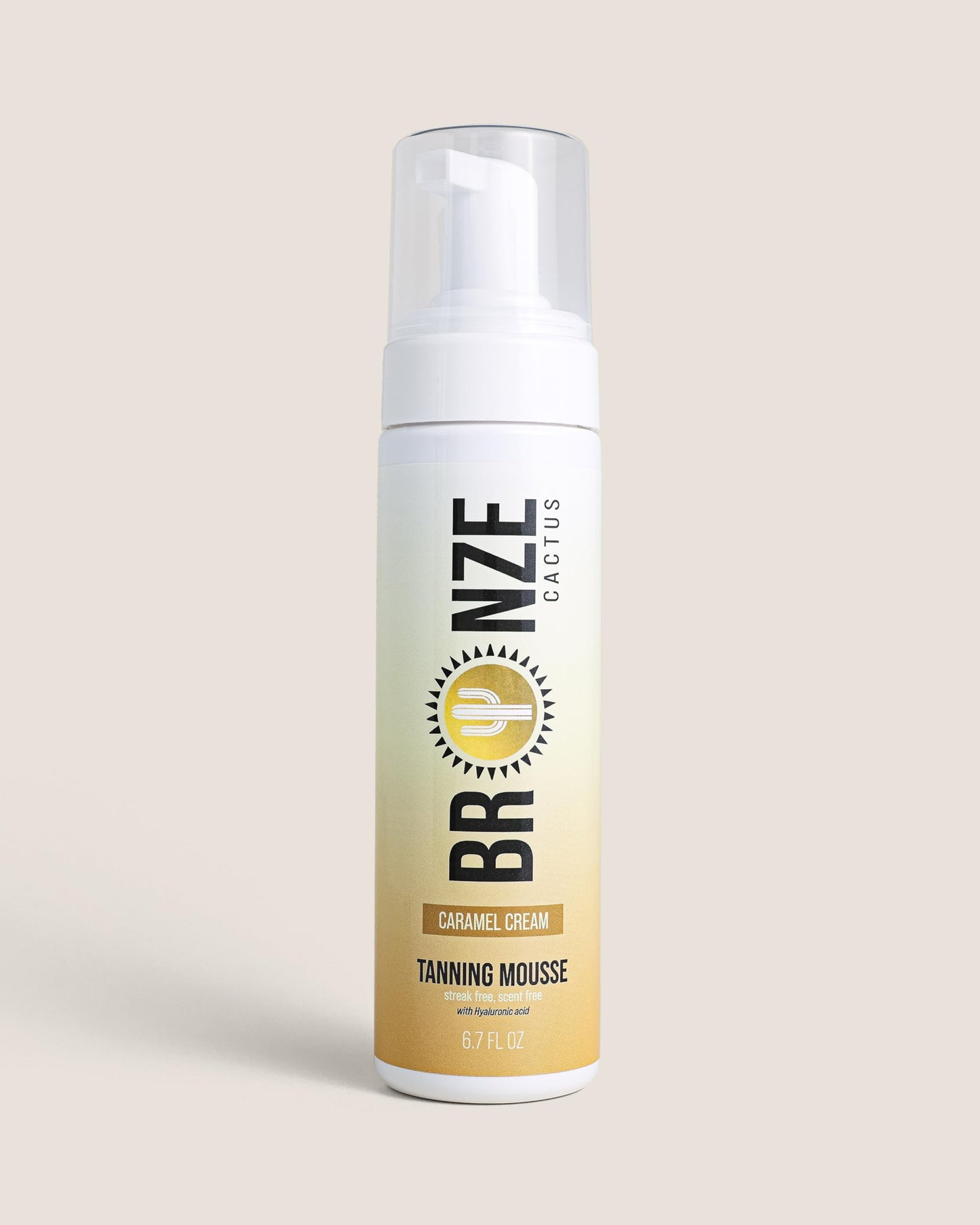 Bronze Cactus Caramel Cream Tanning Mousse | Easy Application & Instant Gratification | Dries Immediately Without Leaving You St