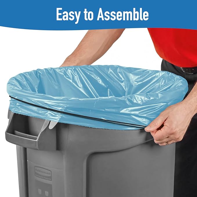 Large Rubber Bands for Trash Cans, Trash Can Bands for 55, 65, 96 Gallon Garbage Cans, 3 Pack Large Rubber Bands Heavy Duty for Secure Garbage Bag, Multifunction Packing & Moving Elastic Bands, Black