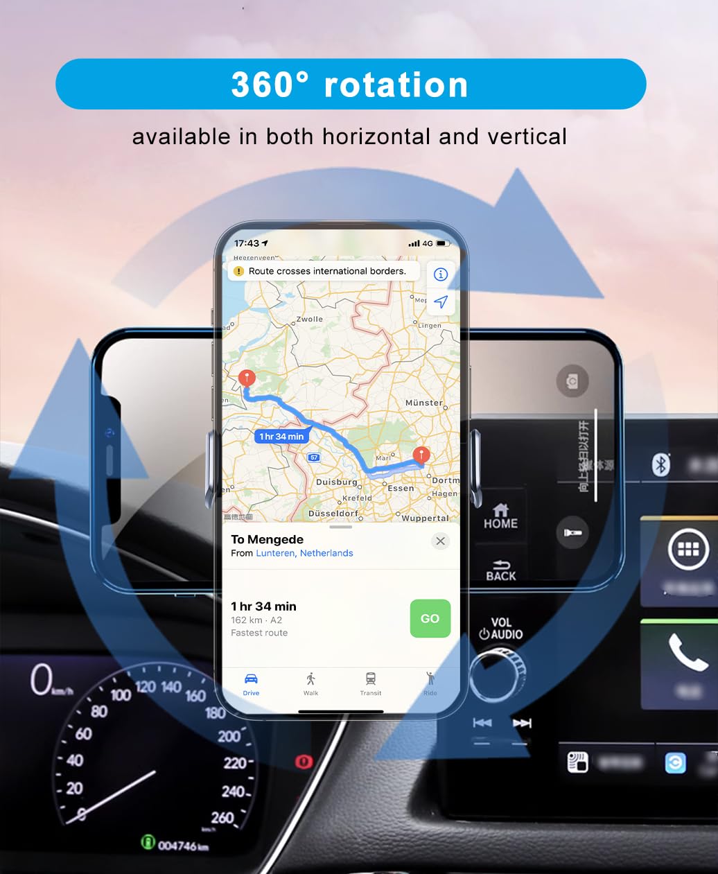 Kephth Car Phone Holder For Toyota Corolla/Corolla Cross Accessories 2019 2020 2021 2022 2023 2024 2025 Dash Mount Cell Phone Ho