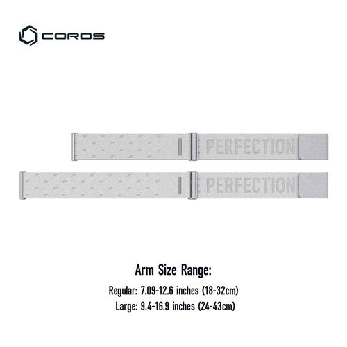 COROS Heart Rate Monitor, Comfort, Easy to wear, Auto-wear Detection, Advanced Sensor, Precise Data, Bluetooth, 38 Hours Battery Life, Connects up to 3 Devices at Once, for Run and Bike-Grey