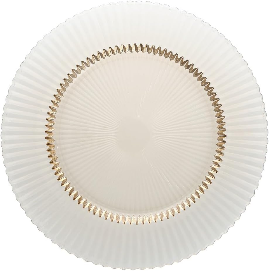Fortessa Archie Glass, 8.5 Inch Salad Plate (Set of 4), Ginger Gold