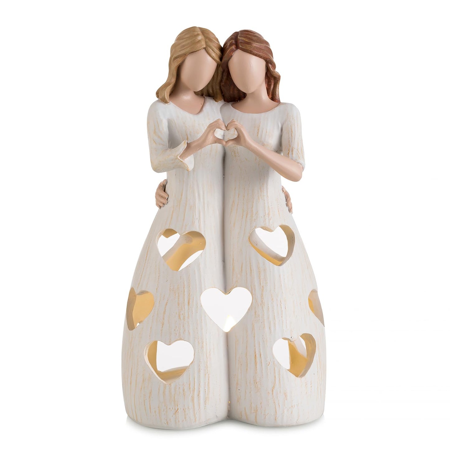 Candeldo Sister Birthday Gifts for Women: Unique Home Decor Meaningful Gift Ideas for Bestie Candle Holder Figurine