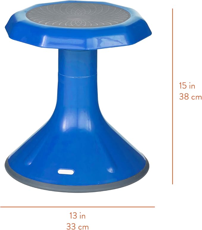 Back2School Express Wobble Stool, 15", Flexible Seating, Blue