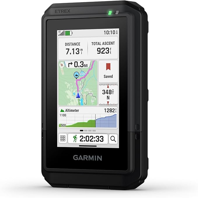 Garmin eTrex® Touch, Rugged, Easy-to-Use GPS Handheld Navigator, Color Touchscreen, Preloaded Maps with Routable Trails an...
