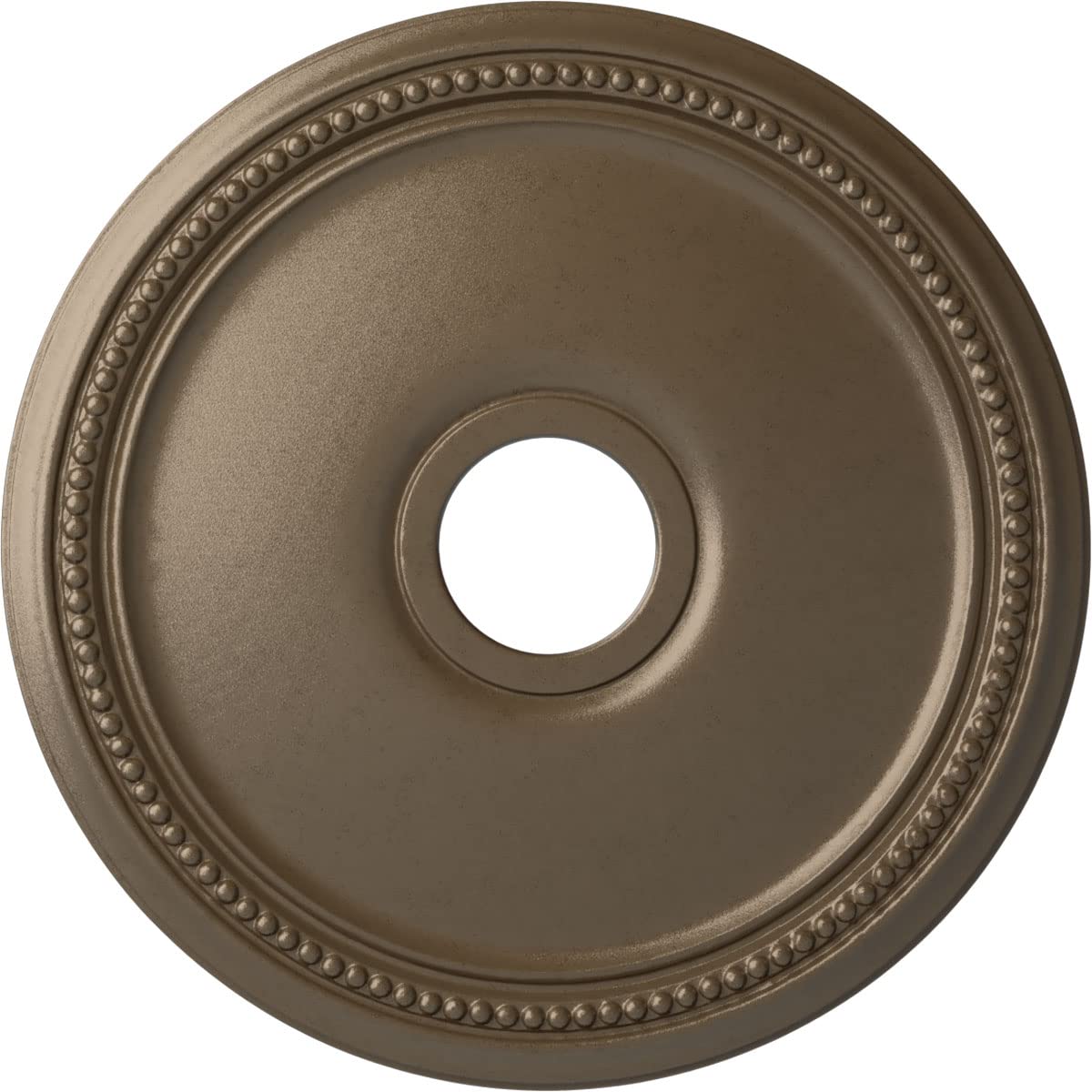 Ekena Millwork Cm18Diwss Diane Ceiling Medallion, 18Od X 3 5/8Id X 1 1/8P (Fits Canopies Up To 5 3/8), Hand-Painted Warm Silver