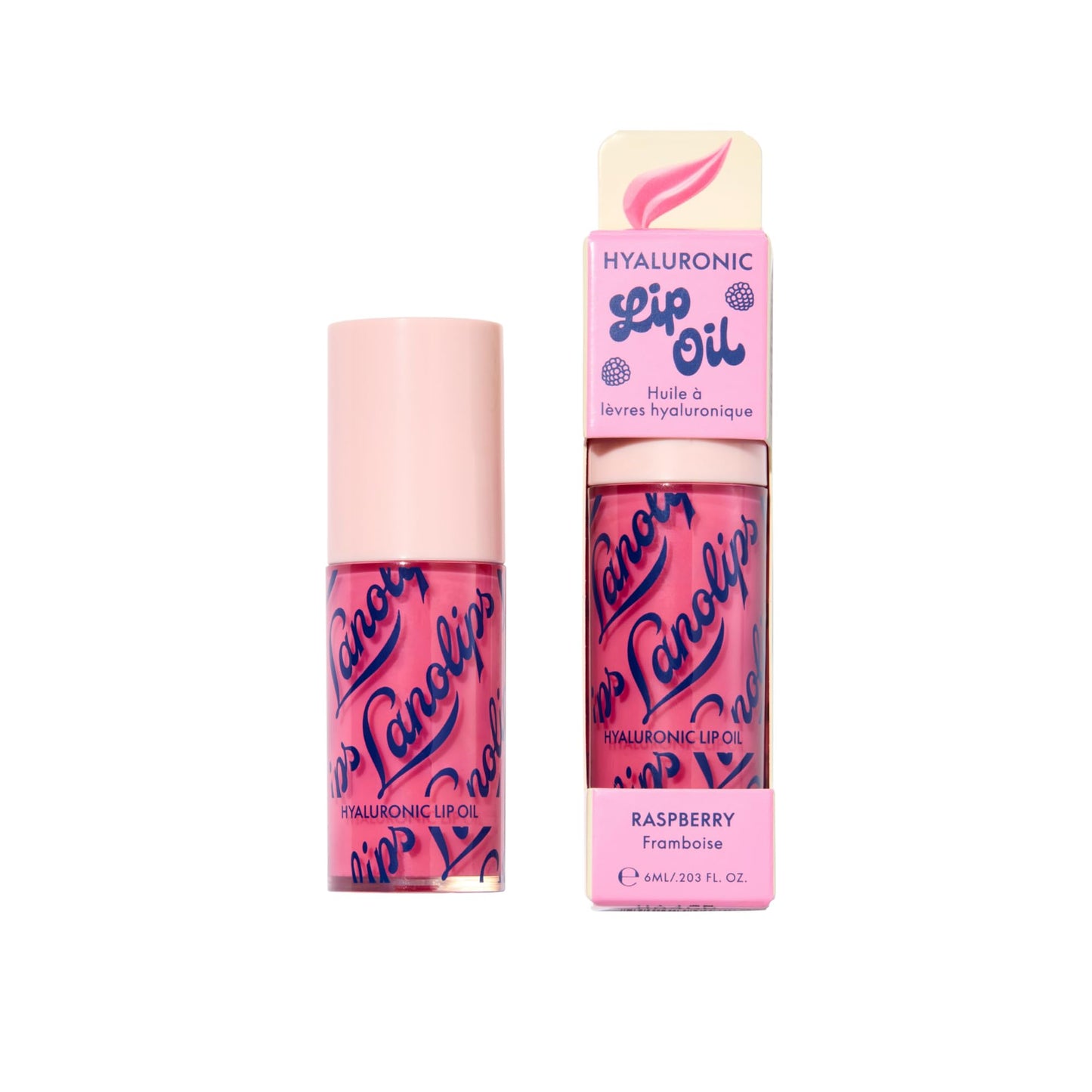 Lanolips Hydrating Lip Oil - Plumping Lip Gloss Infused with Lanolin Oil, Hyaluronic Acid & Vitamin E - Non-Sticky, Glossy Finis