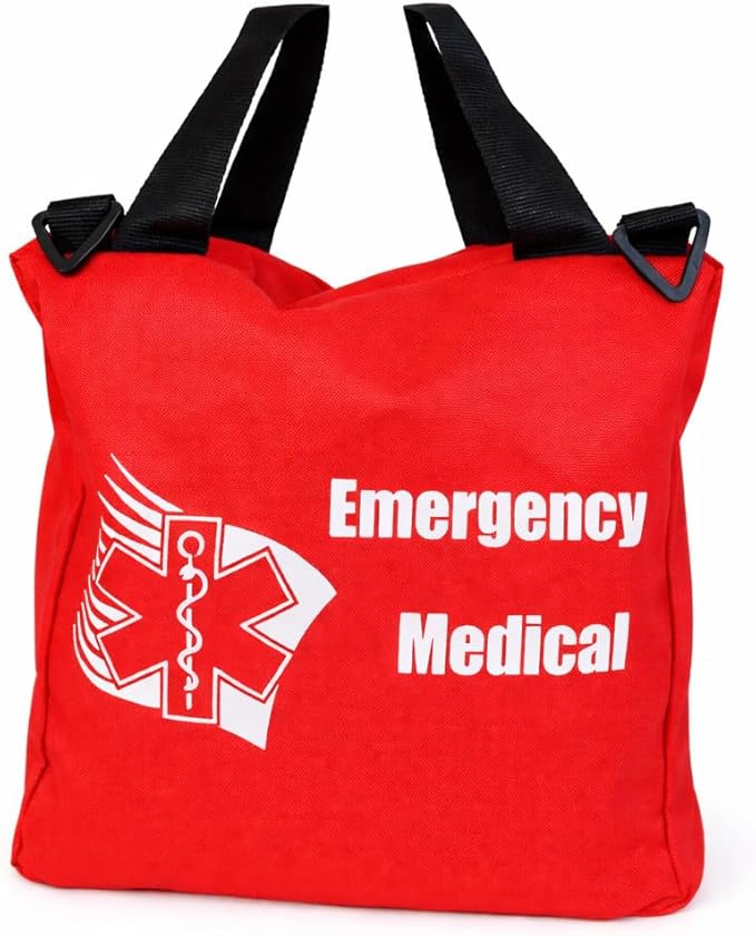 First Aid Trauma & Burn Response Bag – 140+ Piece Emergency Kit with Tourniquet, Water-Jel Burn Dressings, PPE, Wound Care...