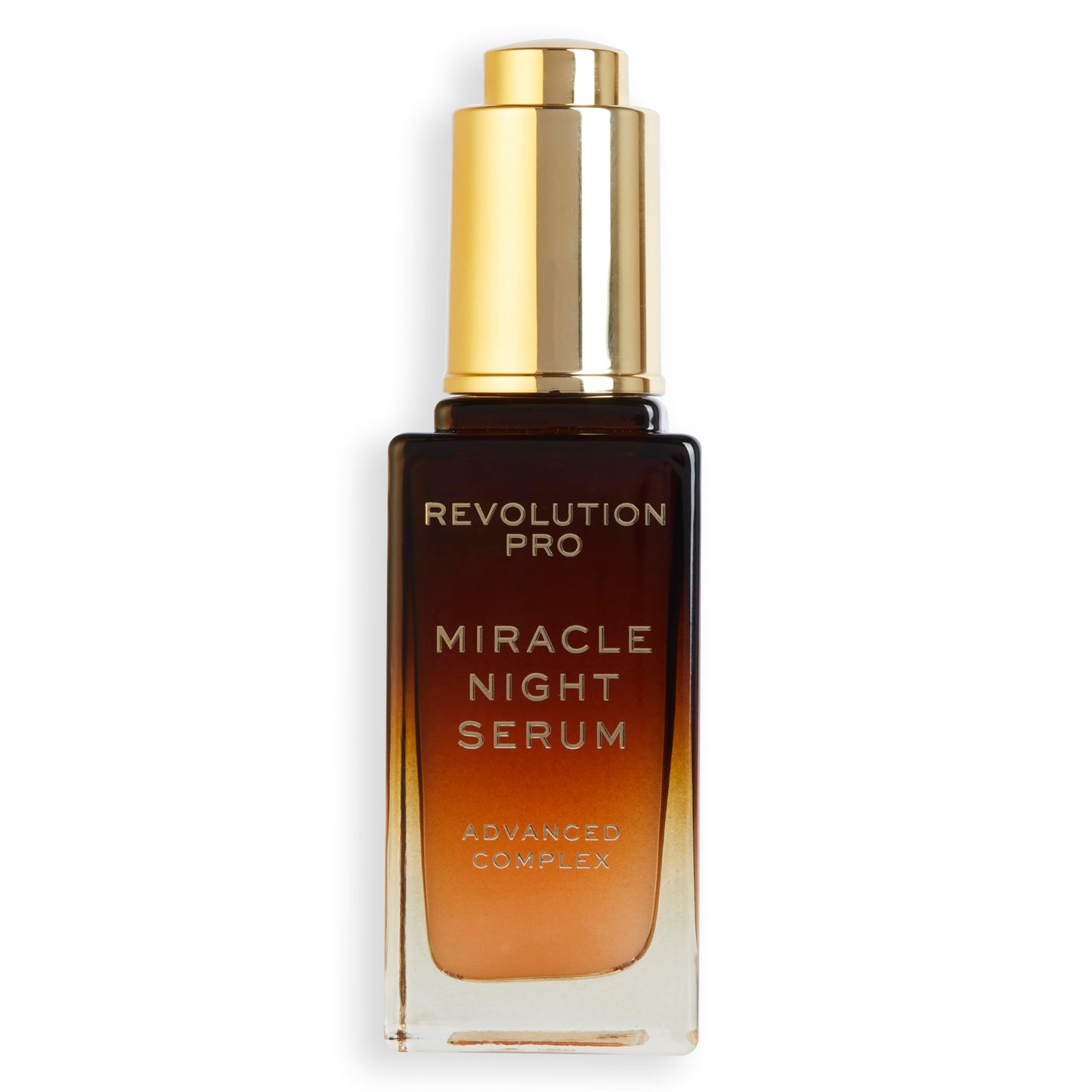 Revolution Pro Miracle Night Rescue Serum Advanced Complex, Overnight Face Serum, Smooths & Plumps Skin with Hyaluronic Acid & Peptides, 1 oz