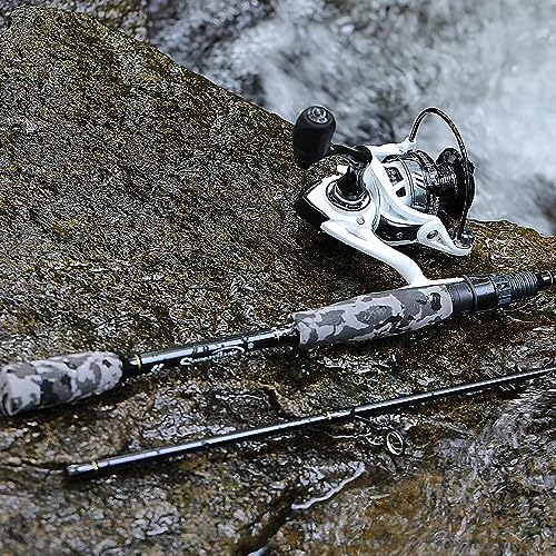 Sougayilang Fishing Rod and Reel Combo, Stainless Steel Guides Fishing Pole with Spinning Reel Combo for Bass Fishing