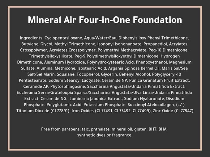 Mineral Air Four-in-One Foundation for Mineral Air Mist Device—Color, 28 ml, Standard Size - Deep