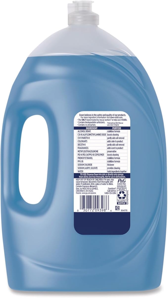 Dawn Ultra Liquid Dish Detergent Degreaser Soap, Original Scent, 70 Fl Oz bundled with Heavy Duty Scotch Brite Sponge