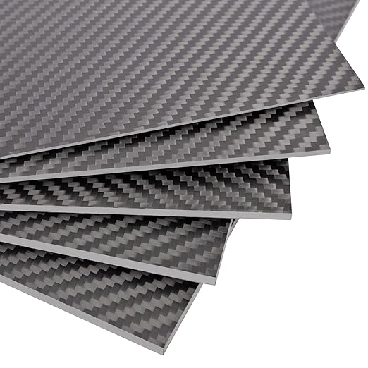 FANCYWING 100X250X1.0MM 1.5MM 2.0MM 2.5MM 3.0MM 3.5MM 4.0MM 5.0MM 6.0MM Carbon Fiber Sheet 100% 3K Carbon Fiber Laminate P...