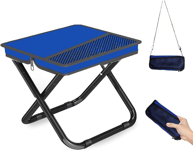 Mejora Portable Pocket Camping Chair,Ultralight Foldable Camp Stool with Compact Carry Bag, Heavy-Duty 220LBS Capacity for...