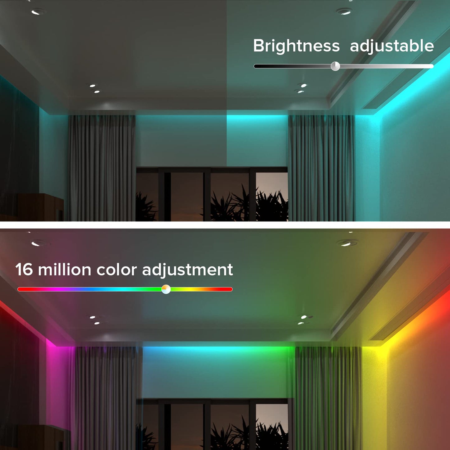 BTF-LIGHTING SP630E Bluetooth Controllers 4 Zones 2.4GHz RF RB3 Remote Kit Support FCOB COB SMD PWM or SPI RGB RGBW LED Strip WS2811 WS2812B WS2814 WS2815 SK6812 IC etc DC5V DC12V DC24V