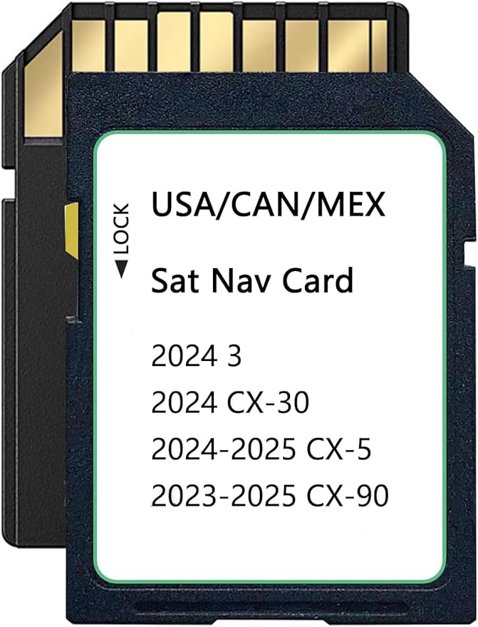 2025 Upgraded KMV6 66 Z1B Navigation SD Card Map Compatible with 2024 3/ CX-30, 2024-2025 CX-5, 2023-2025 CX-90, KMV66Z1B ...