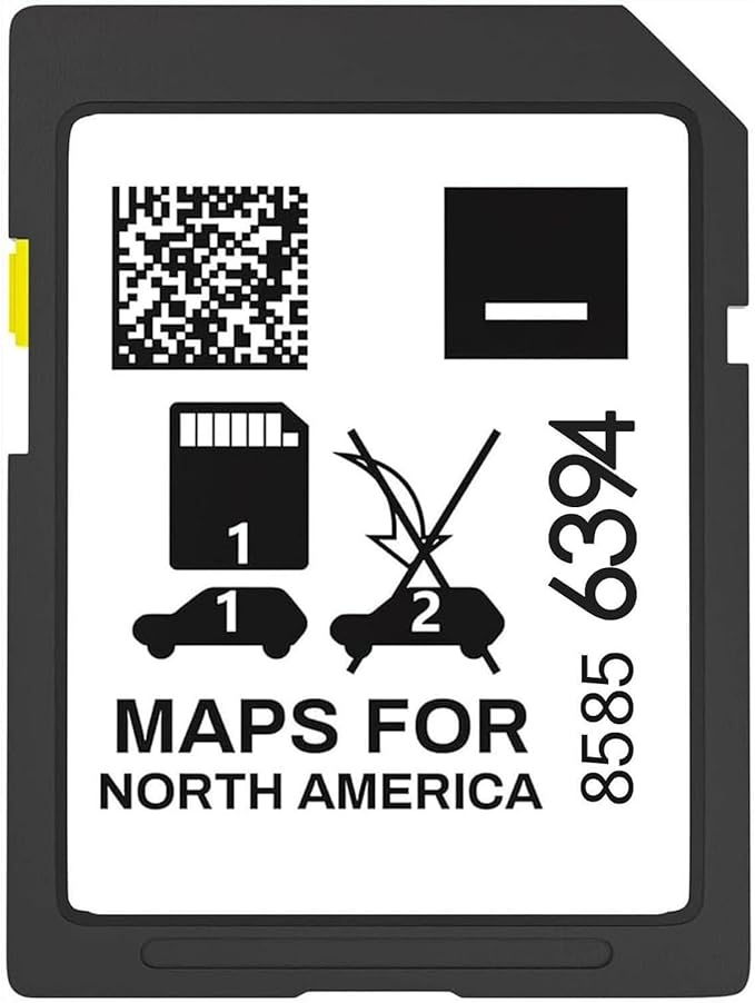 2025 Release GPS Navigation SD Card Compatible with GMC Chevry Cadilla Buick,Silverado, Equinox and More Navi System,USA C...