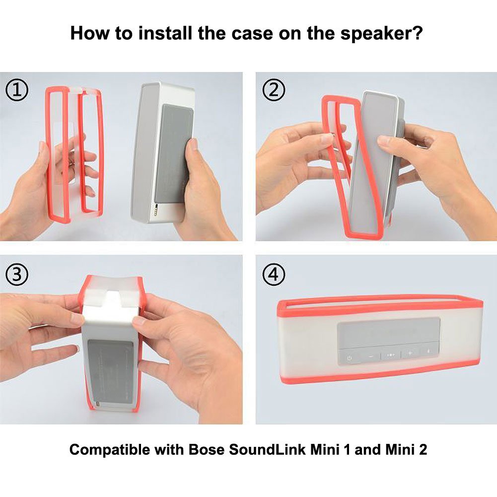 Hopcentury Replacement Tpu Gel Soft Case Skin Cover Pouch Box For Bose Soundlink Mini Bluetooth Speaker Gray