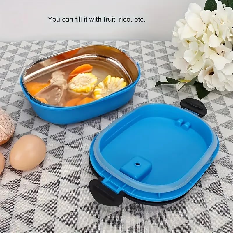 Lunch Box - Stainless Steel Thermal Meal Container with Lid, Leakproof Food Storage, Portable Bento Boxes for Office, Camp...