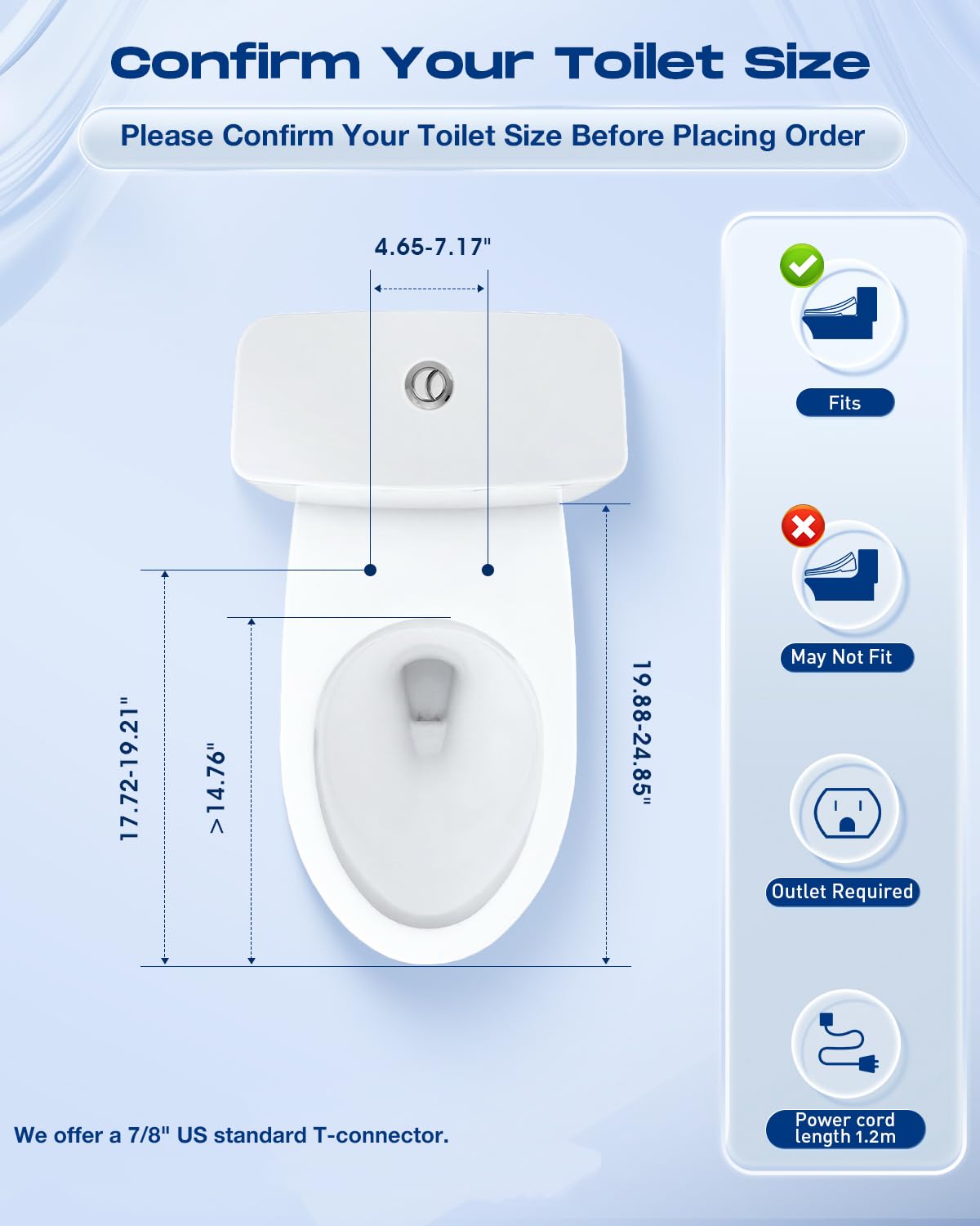 Sosh Auto Open Lid Bidet Seat, Smart Max Electric Toilet Seat with Instant Warm Water, Dryer, Front and Rear Wash, Remote Control, Self-Cleaning Nozzle, Eco Mode
