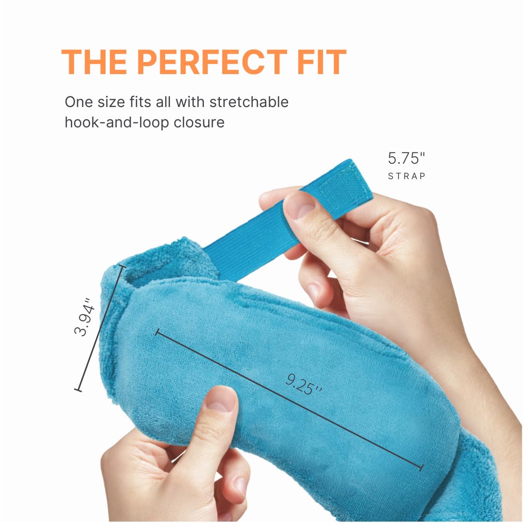 Sinus Relief Mask - Moist Heat for Allergy Pressure - Cold or Warm - Microwavable Ice Pack for Migraine Headache Pain, Self Care Spa Gifts, Relaxation, Weighted Sleep Mask, Eye Pillow, Men or Women
