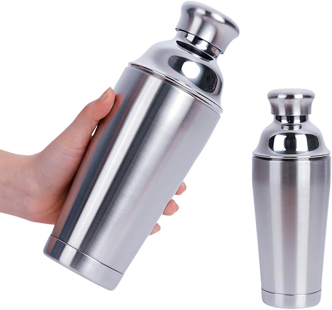 JWJIUEJIU 21oz Cocktail Shaker - Insulated Double Wall, Martini Shaker, Drink Shaker, No Stuck Twist Lid, Leakproof, Buil...