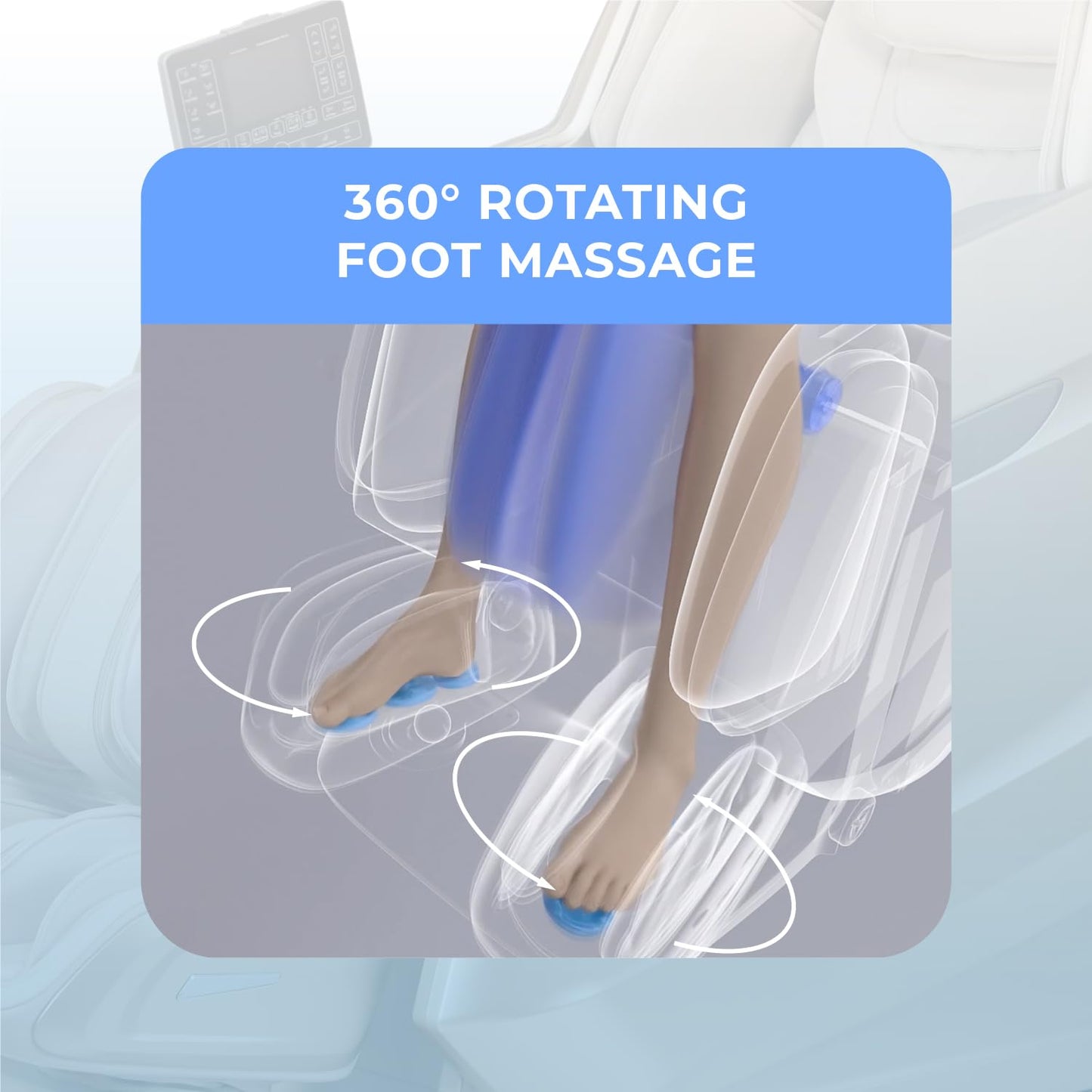 Osaki 4D Achilles l 360 Rotating Footrest l Full Body Massage Chair l Zero Gravity l 360 Kenading Calfrest l Lumbar Heating l Touchscreen Controller l Auto Body Scan l Bluetooth Speaker (Taupe)