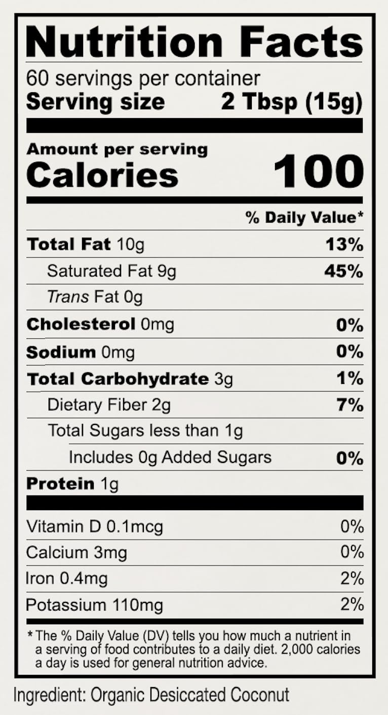 Anthony's Organic Shredded Coconut, 2 lb, Unsweetened, Gluten Free, Non GMO, Vegan, Keto Friendly