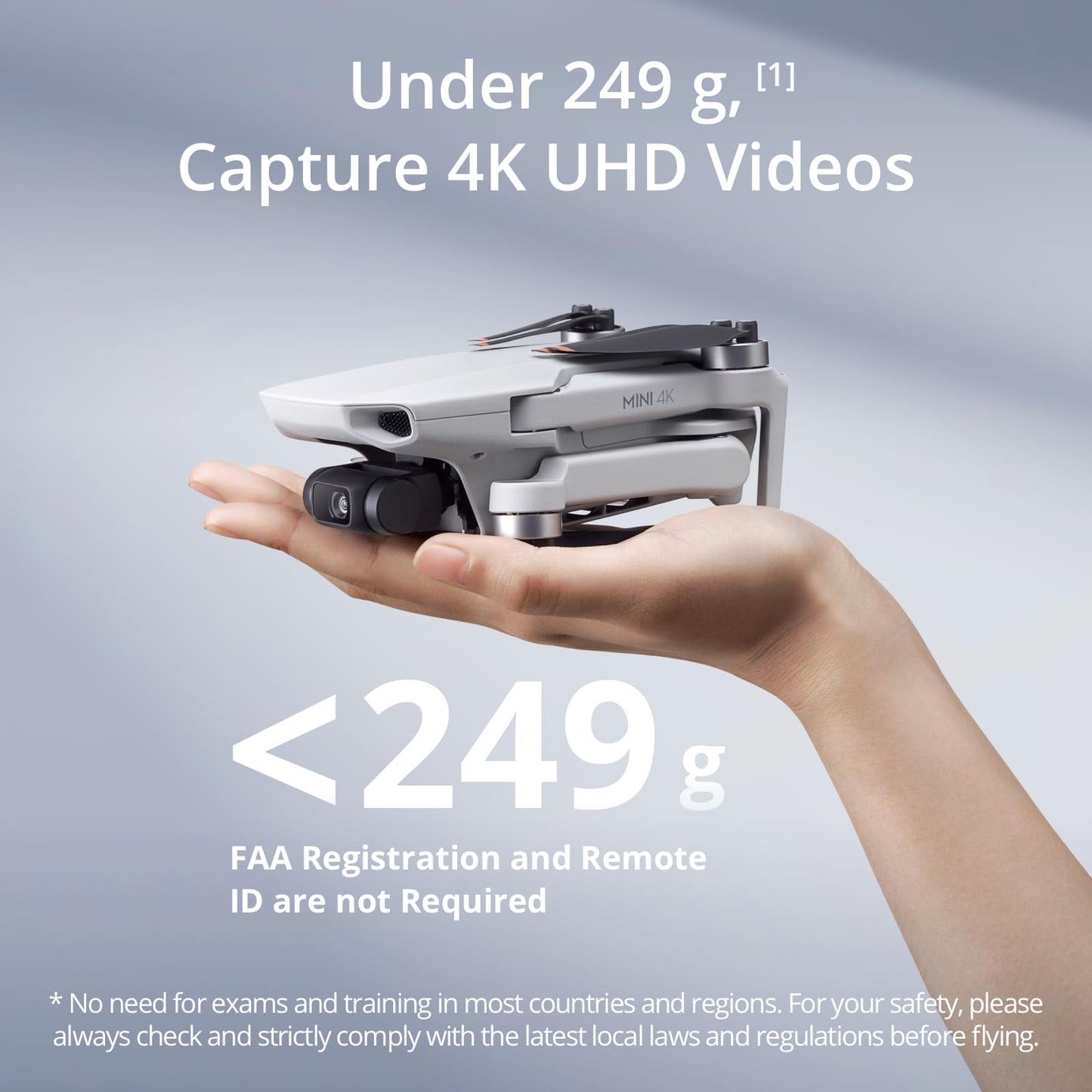 DJI Mini 4K Fly More Combo, Drone with 4K UHD Camera for Adults,3 Batteries for 93-Min Max Flight Time.Lanyard, Landing Pad, Landing Gear, Propeller Guard