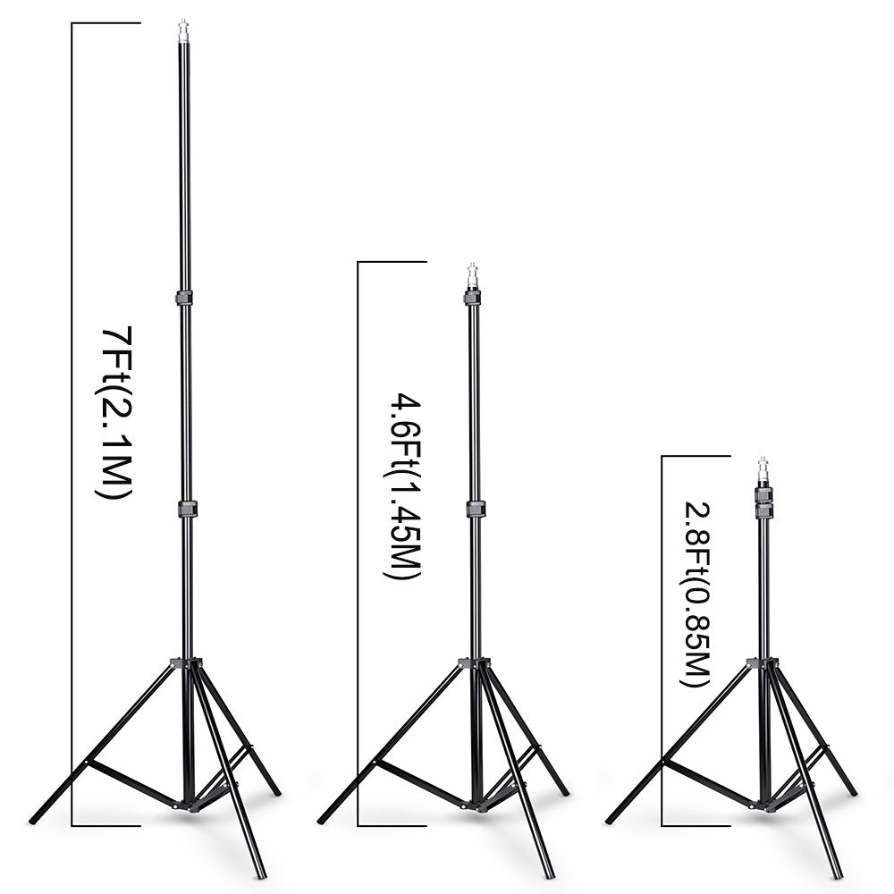 SLOW DOLPHIN Photo Video Studio 10x7ft(WxH) Adjustable Backdrop Support System Kit Background Stand with Carry Bag
