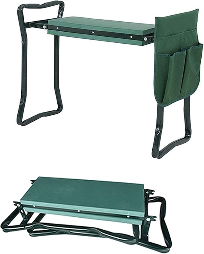TJHSM Multifunctional Garden Kneeler & Seat - Heavy Duty Folding Kneeling Bench with Handles, Ideal for Gardening and Sitting - Perfect Garden Stool for Seniors Women