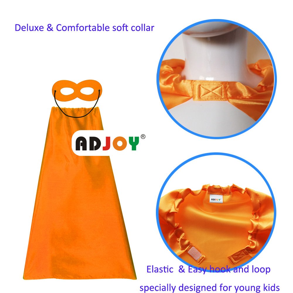 ADJOY Superhero Capes and Masks for Kids with Decorative Stickers - Halloween Party Dress Up Super hero Costume 20 Packs