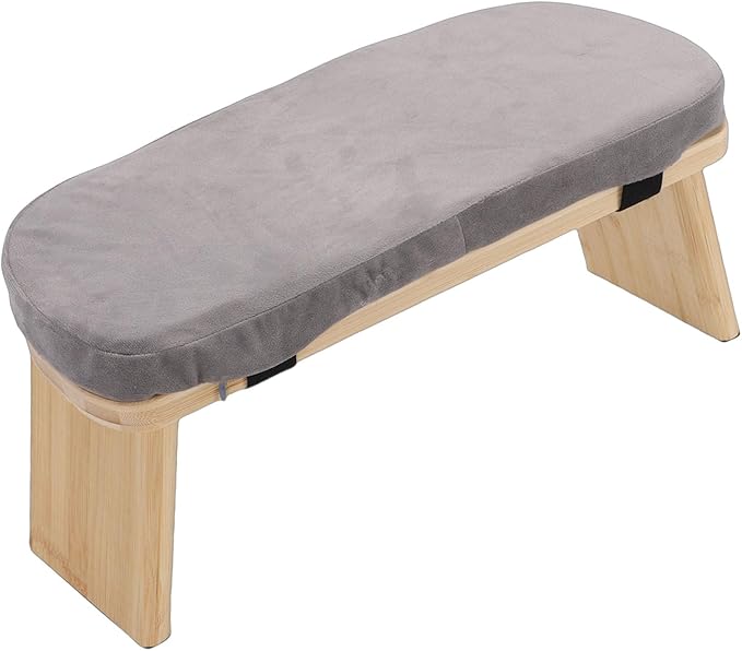 Zerodis Yoga Meditation Bench Meditation Benches Zen Stool Prayer Bench with Cotton Cushion and Nonslip Pads for Home Relaxation Tea Ceremony Yoga Modern