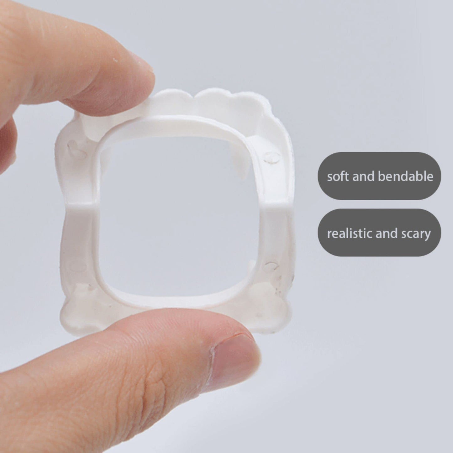 DELIGHTBOX 12 Vampire Fangs Plastic Teeth, Werewolf Masquerade Teeth Dress Up Costume Fangs Halloween Cosplay Party Favors for Supplies Masquerade Christmas