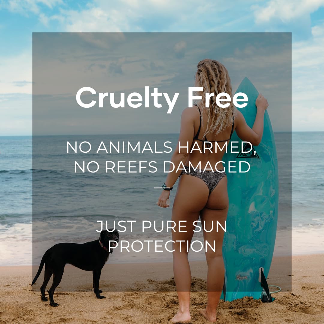 Reef Safe Sunscreen SPF 50 Facestick - Biodegradable, Hawaii & Mexico Approve, Zinc, Vitamin E, Oxybenzone & Octinoxate Free, Wa
