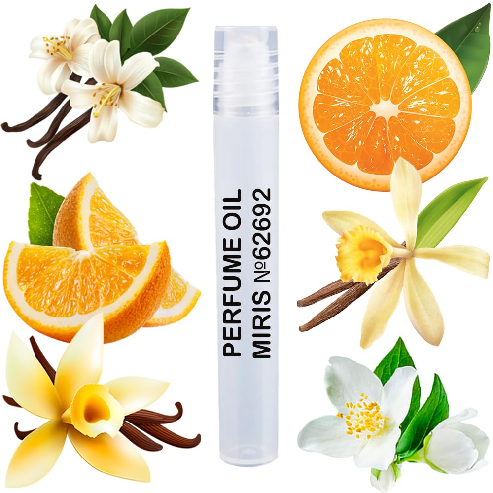 MIRIS No. 62692, Inspired by Orange Jasmine Vanile, Long-Lasting Unisex Perfume Oil for Women & Men Roll-On, Rollerball 0.34 Fl Oz / 10 ml