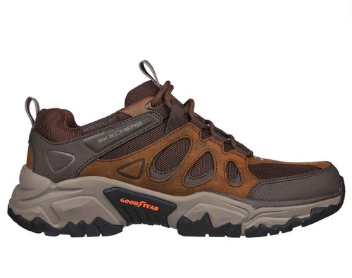 Skechers Men's Terraform-Selvin Oxford, CDB (Crazy Horse Dark Brown), 8.5 X-Wide