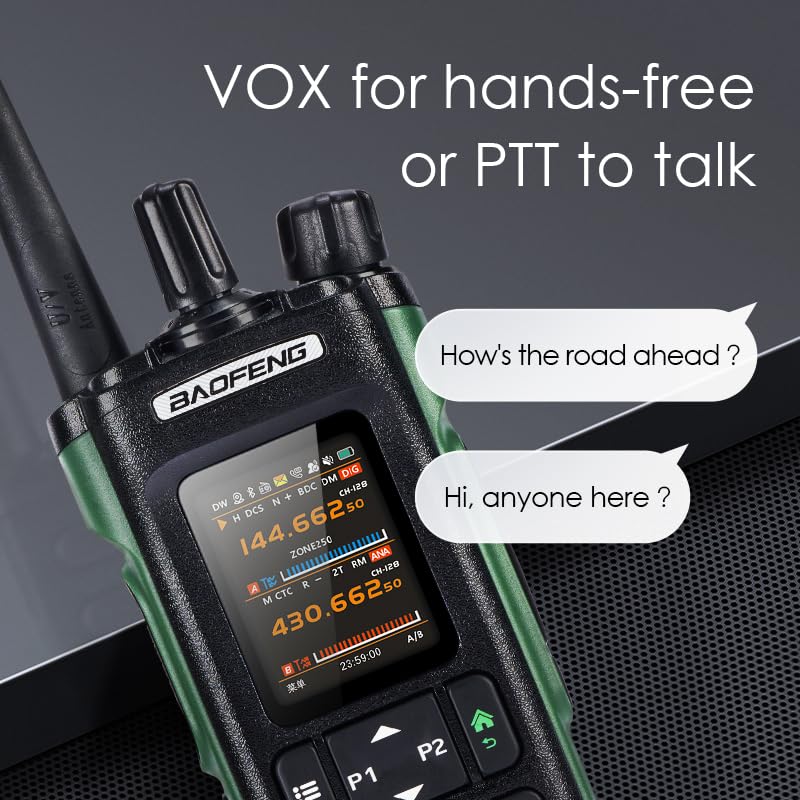 UV-32 Ham Radio Long Range Walkie Talkies with GPS Bluetooth App Programming NOAA Weather Receiver Rechargeable Type-C Cha...