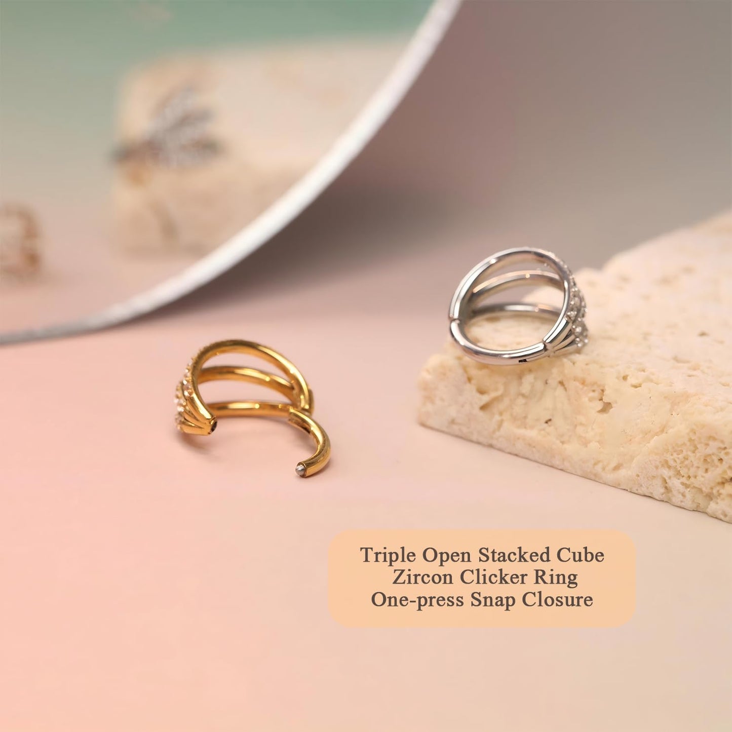 FUNLMO 18G Nose Septum Rings Conch Daith Rook Helix Piercing Jewelry Cartilage Earring Hoop Earrings Helix Daith Rook Cartilage