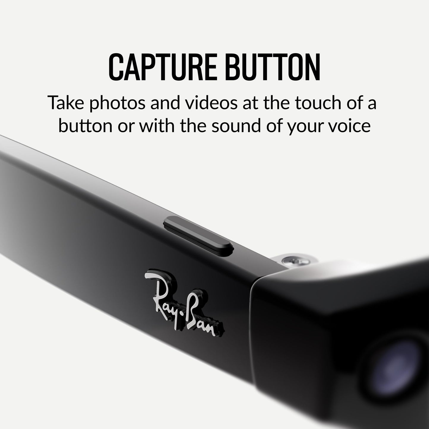 Meta Ray-Ban Glasses, Wayfarer, Shiny Black | 12 Mp Ultra-Wide Camera For Hd Photos And Video - Open Ear Speakers For Music, Pod