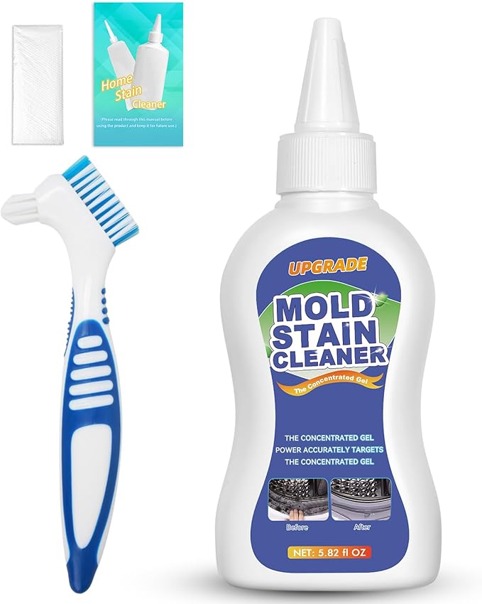 Washing Machine Cleaner, 5.82 Fl oz All-Purpose Gel, Home Stain Cleaner Use on Washing Machine Gasket, Bathroom Grout, Sink, Tiles, Shower, Caulk, and Front Loader Seal