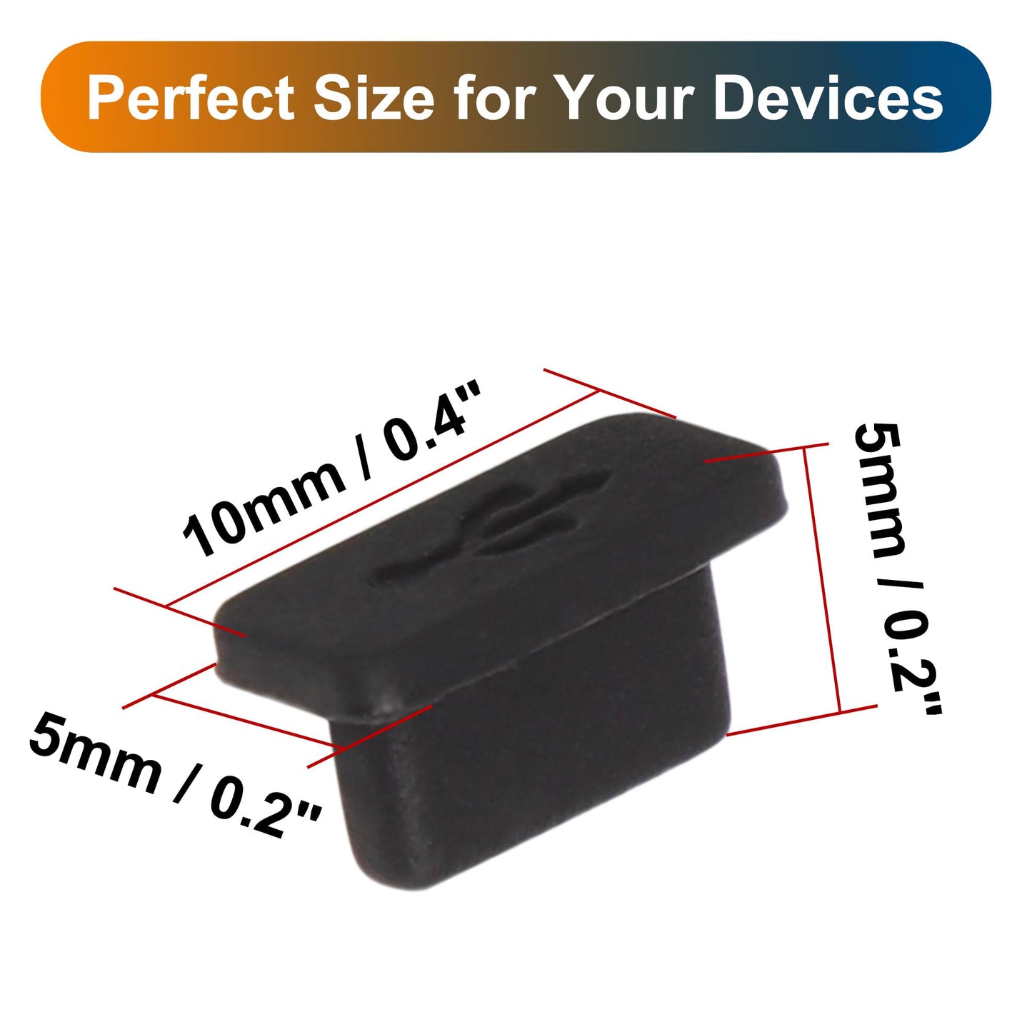 Uxcell 20Pcs Usb Type C Anti Dust Plug, Rubber Dust Cover Cap Protector For Samsung Galaxy S23/S22/S21/S20, Pixel, Type C Androi