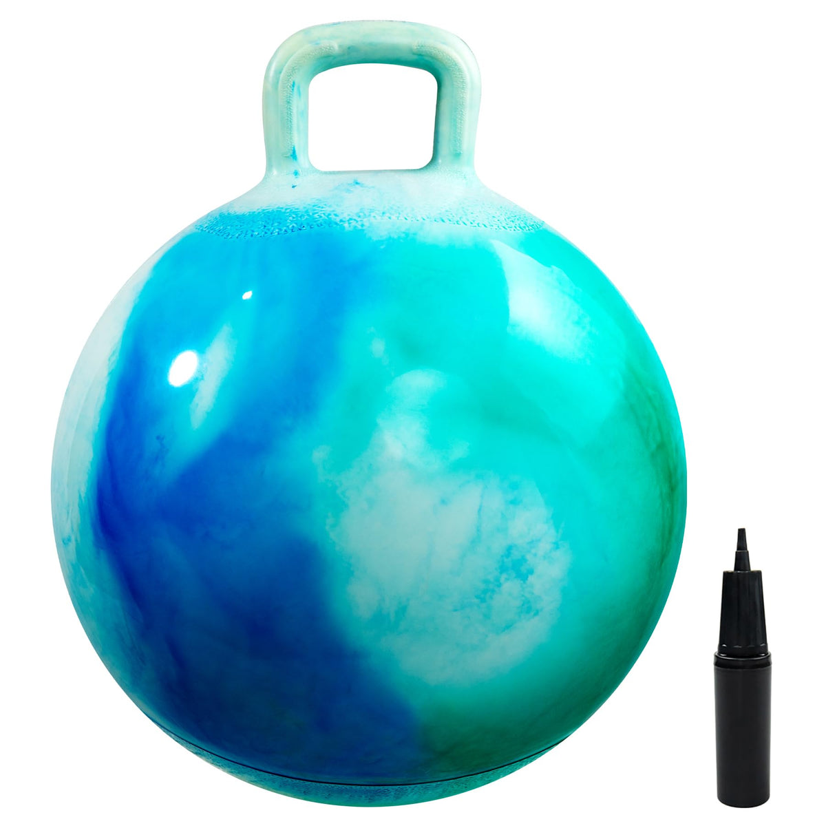 EVERICH TOY Hopper Ball, Clouds Hopping Toys for Kids, 18 Inch Bouncy Ball with Handle, Inflatable Bouncing Hoppity Hop Toys for Boys and Girls Gifts