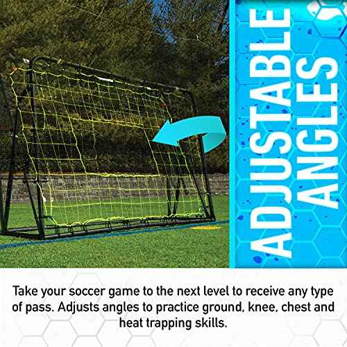 Franklin Sports Soccer Rebounder - Tournament Steel Rebounding Net - Perfect for Backyard Practice and Training - 12' x 6' & 6' x 4'