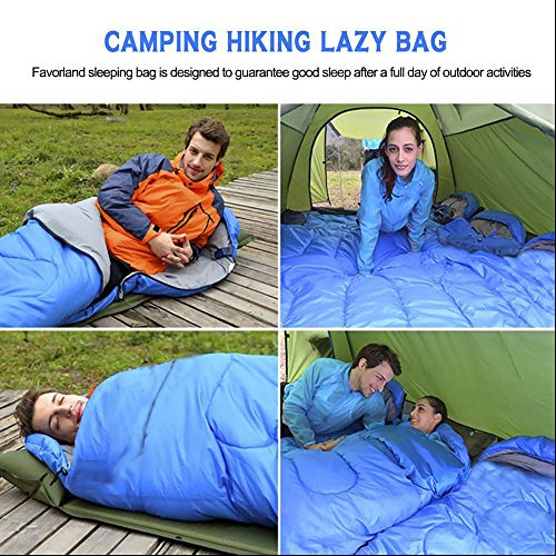 Sleeping Bag, Lightweight 3 Season Weather Sleep Bags for Kids Adults Girls Women, Microfiber Filled 5-20 Degree for Backp...