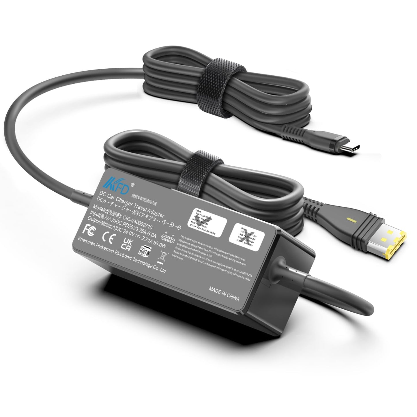 KFD 20V PD USB-C DC Adapter Compatible with Resmed AirSense 11 DC Converter Airsense 11 Supplies 24V 65W AirSense 11 AutoSet Elite CPAP Air11 39205 E1399 S11 CPAP Machines Power Supply Cord