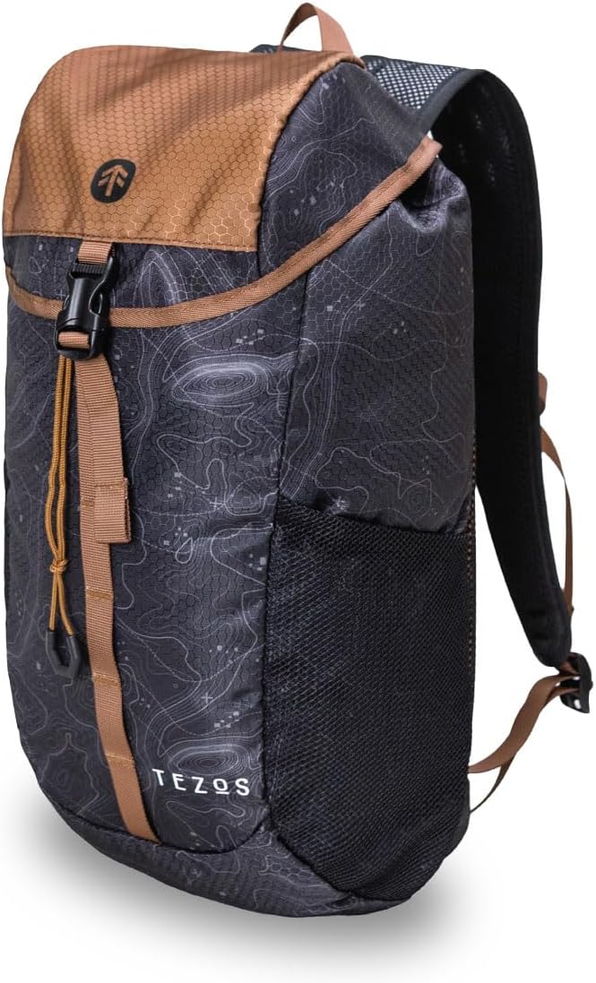 Tezos Juniper Daypack, Lightweight Hiking Backpack and Hydration Pack for Camping, Travel, Biking, and the Outdoors, 16 Li...