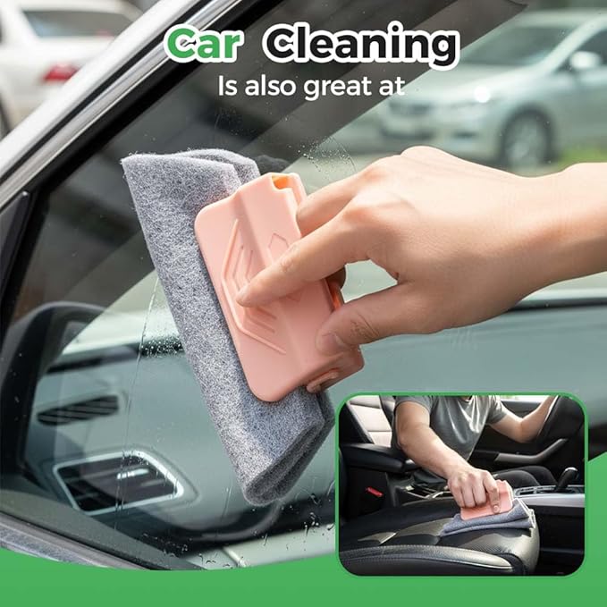 Magic Window Track Cleaner, 2026 New Window Groove Cleaning Brush Tools Set, Sliding Door Track Cleaner, Hand-held Window Track Cleaner Brushes Tools for Window lides Gaps (2, Grey+Green)